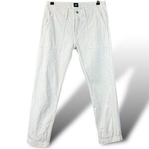 Edwin Jeans Womens Size 27 White Patch Pocket Cotton Workwear Pants